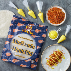 bánh tráng phơi sương muối ruốc hành phi