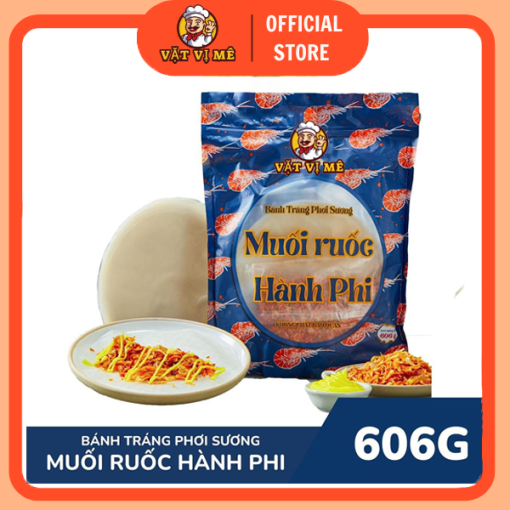 bánh tráng phơi sương muối ruốc hành phi